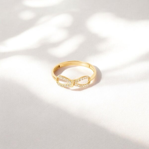 Promise Ring with Lab Grown Diamond Bow– Ethical & Stylish Jewelry