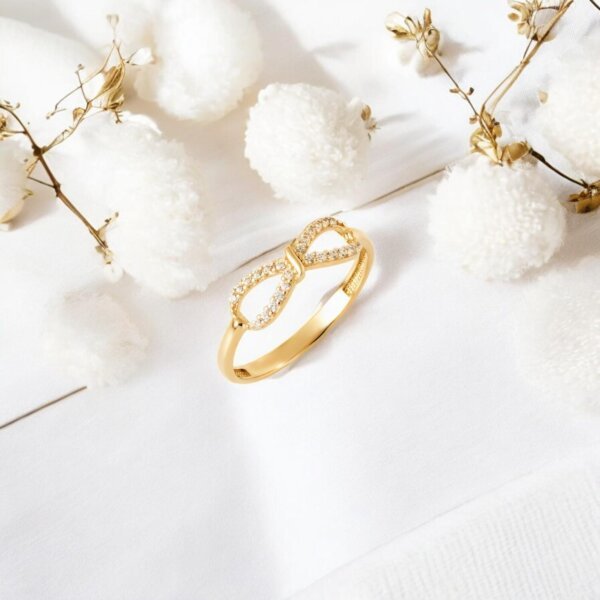 Promise Ring with Lab Grown Diamond Bow– Ethical & Stylish Jewelry