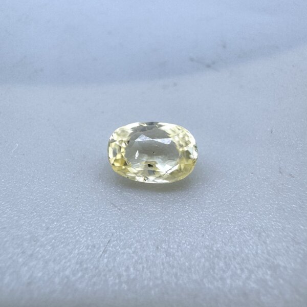 1.54 Carat/ 1.71 Ratti Natural Yellow Sapphire/ Pukhraj Gemstone