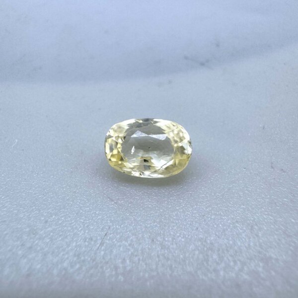 1.54 Carat/ 1.71 Ratti Natural Yellow Sapphire/ Pukhraj Gemstone