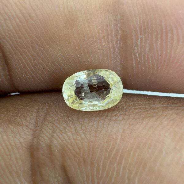 1.54 Carat/ 1.71 Ratti Natural Yellow Sapphire/ Pukhraj Gemstone