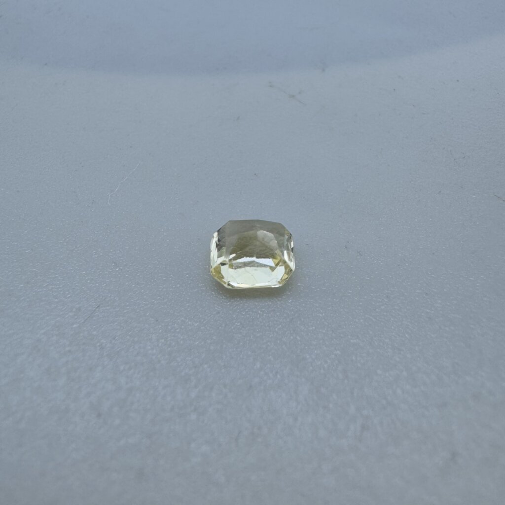 0.97 Carat/ 1.07 Ratti Natural Yellow Sapphire/ Pukhraj Gemstone