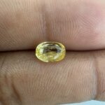 2.01 Carat/ 2.23 Ratti Natural Yellow Sapphire/ Pukhraj Gemstone