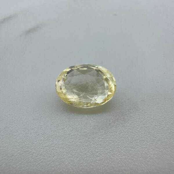 2.16 Carat/ 2.40 Ratti Natural Yellow Sapphire/ Pukhraj Gemstone