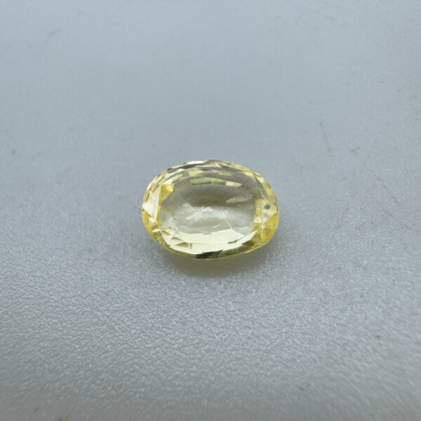 2.46 Carat/ 2.73 Ratti Natural Yellow Sapphire/ Pukhraj Gemstone