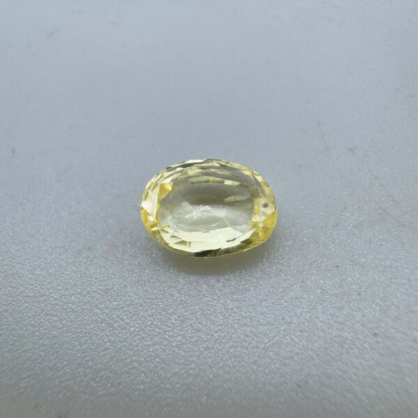 2.46 Carat/ 2.73 Ratti Natural Yellow Sapphire/ Pukhraj Gemstone