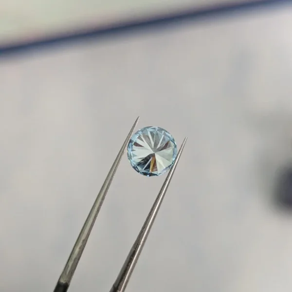 IGI Certified Round Vivid Blue Lab Grown Diamond/ CVD Diamond