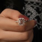 Pink Lab Grown Diamond Ring in Gold