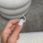 Intense Pink CVD Diamond Halo Ring/ Lab Grown Diamond Ring
