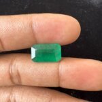 5.82 Carat/ 6.46 Ratti Natural Zambian Emerald/ Panna Gemstone