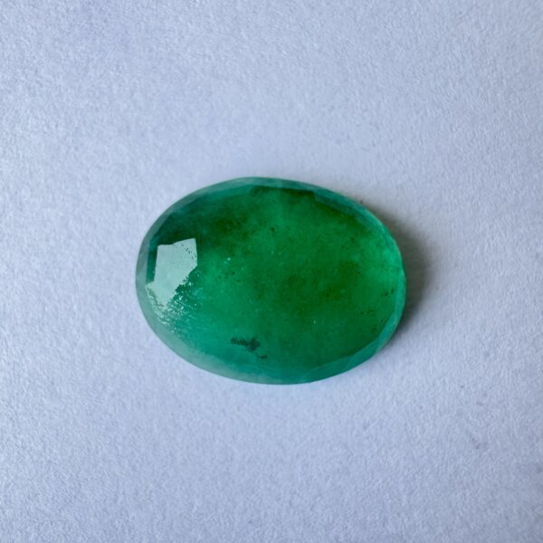 7.21 Carat/ 8.01 Ratti Natural Zambian Emerald/ Panna Gemstone
