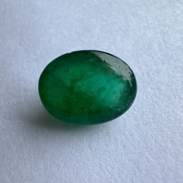 4.55 Carat/ 5.05 Ratti Natural Zambian Cabochon Emerald/ Panna Gemstone