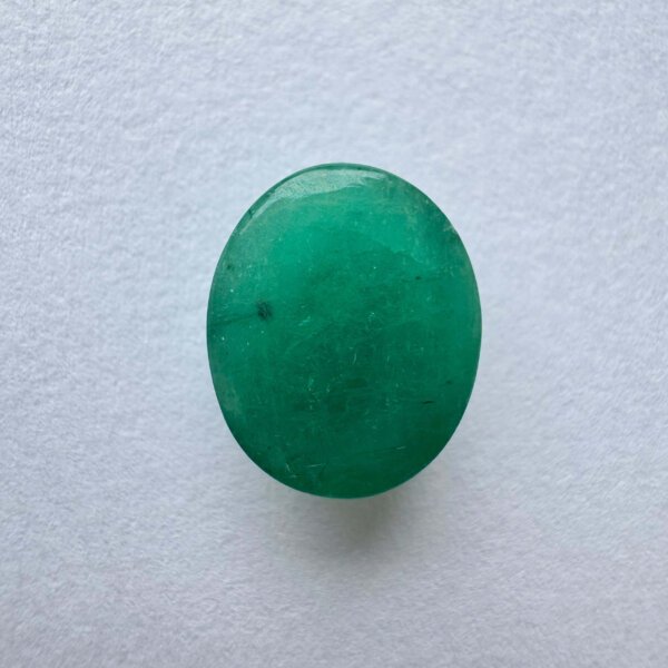 8.25 Carat/ 9.15 Ratti Natural Zambian Cabochon Emerald/ Panna Gemstone