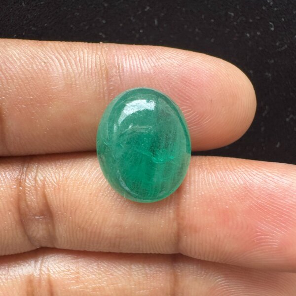 10.44 Carat/ 11.58 Ratti Natural Zambian Cabochon Emerald/ Panna Gemstone