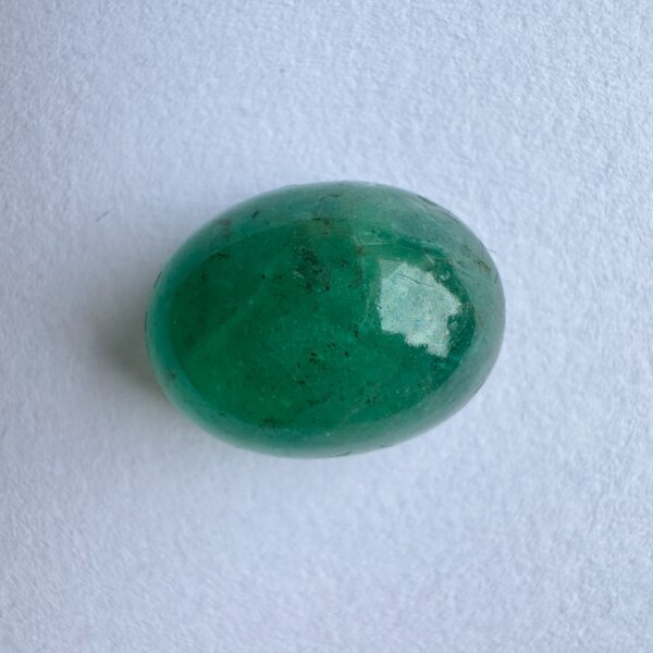 15.37 Carat/ 17.06 Ratti Natural Zambian Cabochon Emerald/ Panna Gemstone
