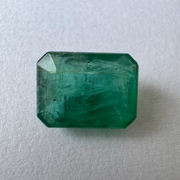 7.10 Carat/ 7.88 Ratti Natural Zambian Emerald/ Panna Gemstone