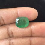 7.87 Carat/ 8.73 Ratti Natural Zambian Emerald/ Panna Gemstone
