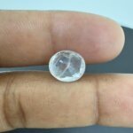 4.61 Carat/ 5.11 Ratti Natural White Sapphire/ Safed Pukhraj Gemstone