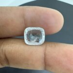 5.57 Carat/ 6.18 Ratti Natural White Sapphire/ Safed Pukhraj Gemstone