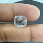 5.57 Carat/ 6.18 Ratti Natural White Sapphire/ Safed Pukhraj Gemstone
