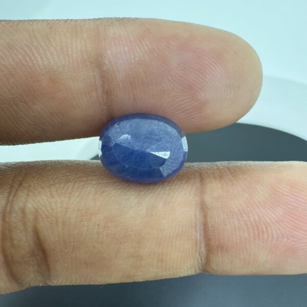 6.16 Carat/ 6.83 Ratti Natural Blue Sapphire/ Neelam Gemstone