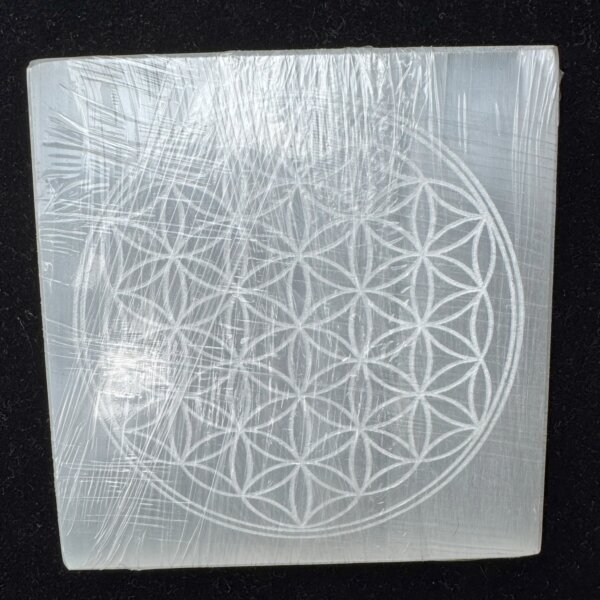 Selenite Plate- 4 Inches