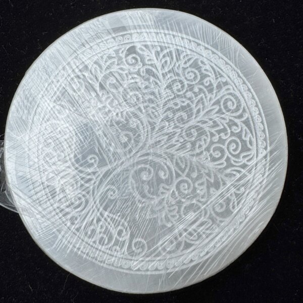 Selenite Plate- 4 Inches