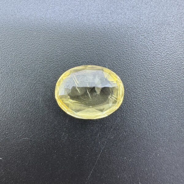 6.15 Carat/ 6.82 Ratti Natural Yellow Sapphire/ Pukhraj Gemstone