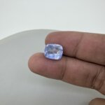 7.63 Carat/ 8.46 Ratti Natural Blue Sapphire/ Neelam Gemstone