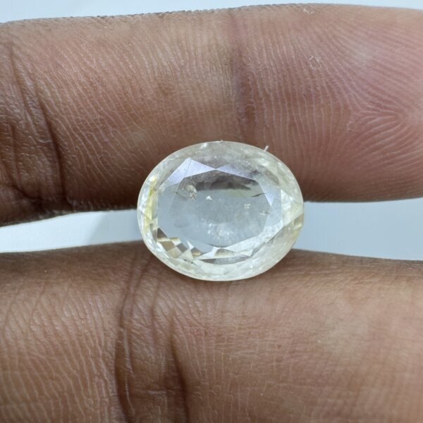 8.44 Carat/ 9.36 Ratti Natural Yellow Sapphire/ Pukhraj Gemstone