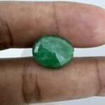 6.52 Carat/ 7.23 Ratti Natural Zambian Emerald/ Panna Gemstone
