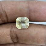 4.03 Carat/ 4.47 Ratti Natural Yellow Sapphire/ Pukhraj Gemstone