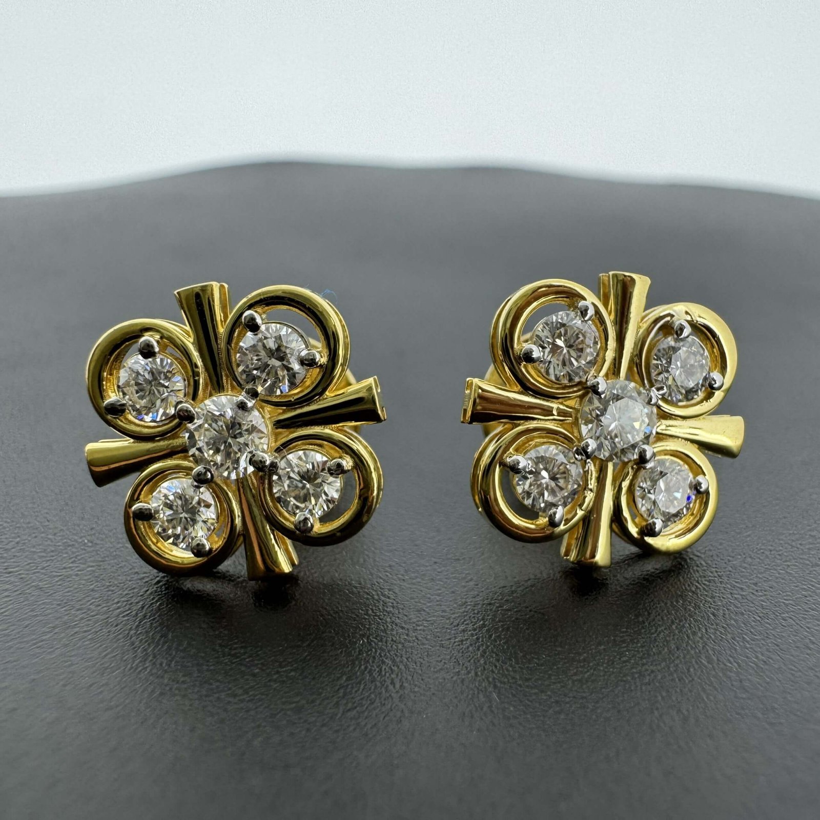 Women’s Lab Grown Diamond Gold Stud Earrings