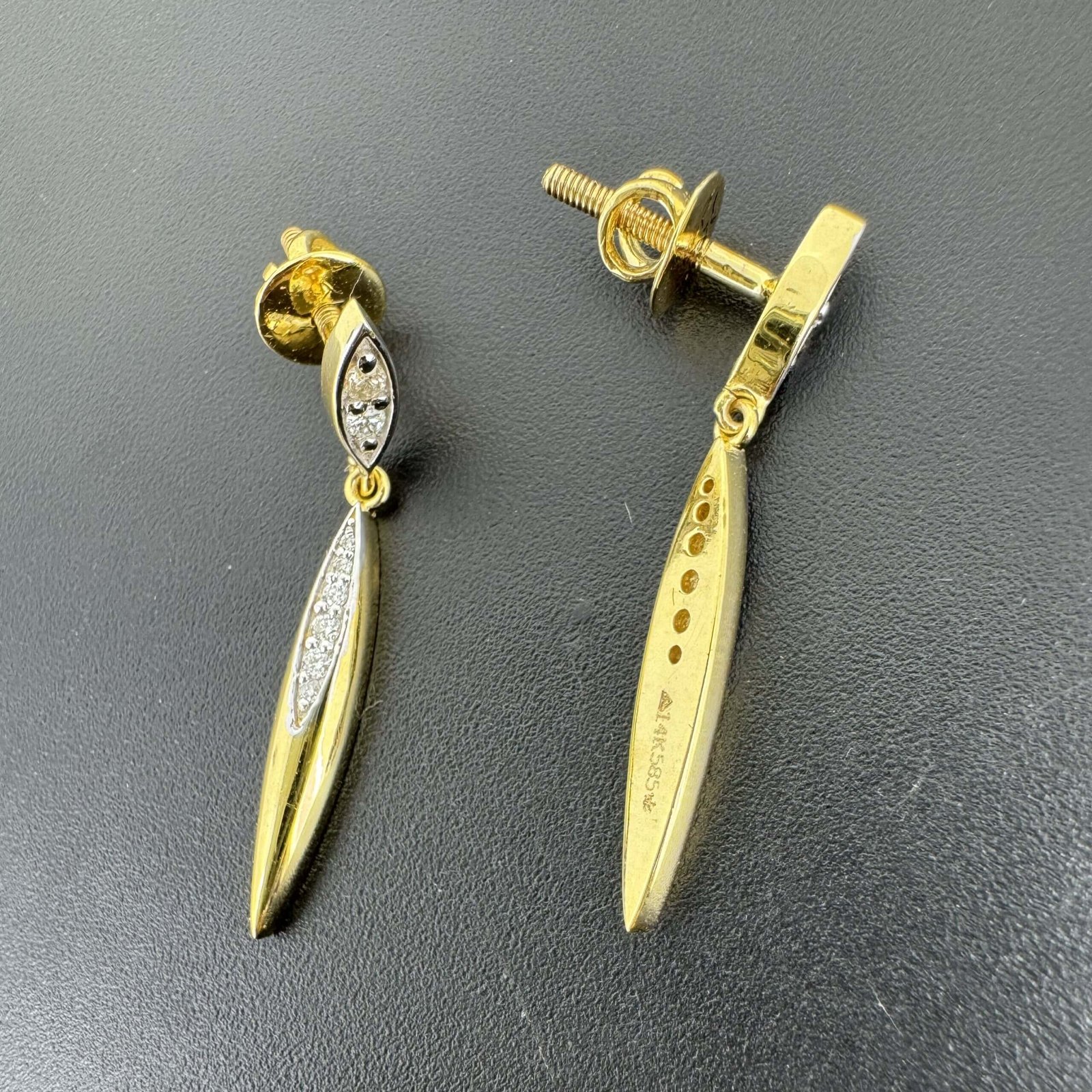 Lab Grown Diamond Drop Earrings in 14K & 18K Gold