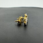 14K/18K Gold Lab Grown Diamond Butterfly Studs for Women