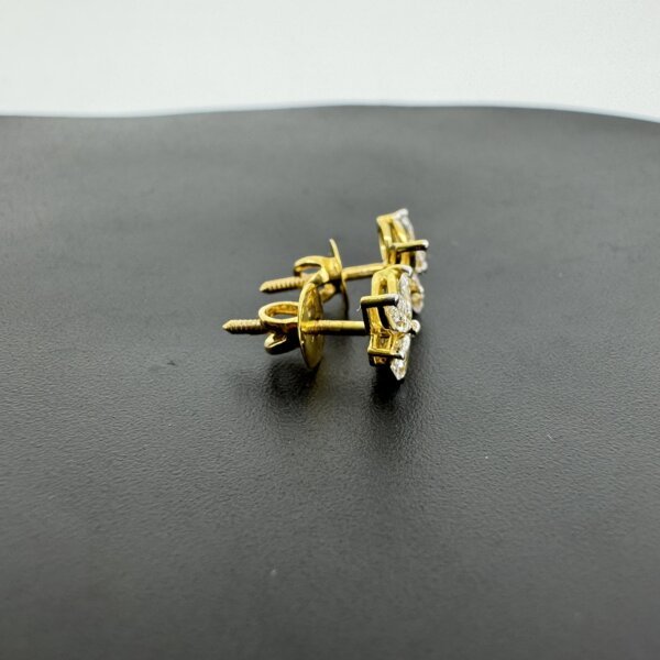 14K/18K Gold Lab Grown Diamond Butterfly Studs for Women