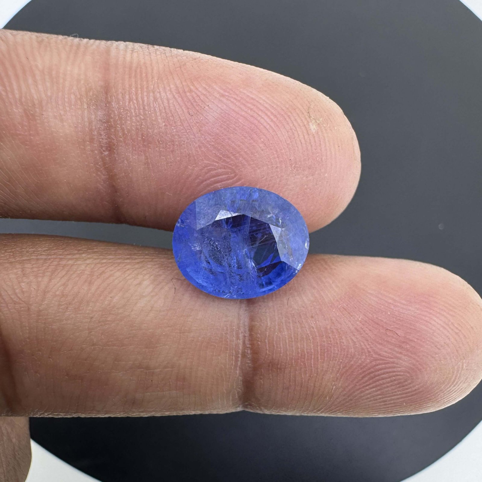 6.49 Carat/ 7.20 Ratti Natural Blue Sapphire (Neelam) Gemstone