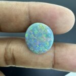6.81 Carat/ 7.55 Ratti Natural Black Opal Gemstone (Australian)