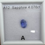 4.07 Carat/ 4.51 Ratti Natural Blue Sapphire/ Neelam Gemstone