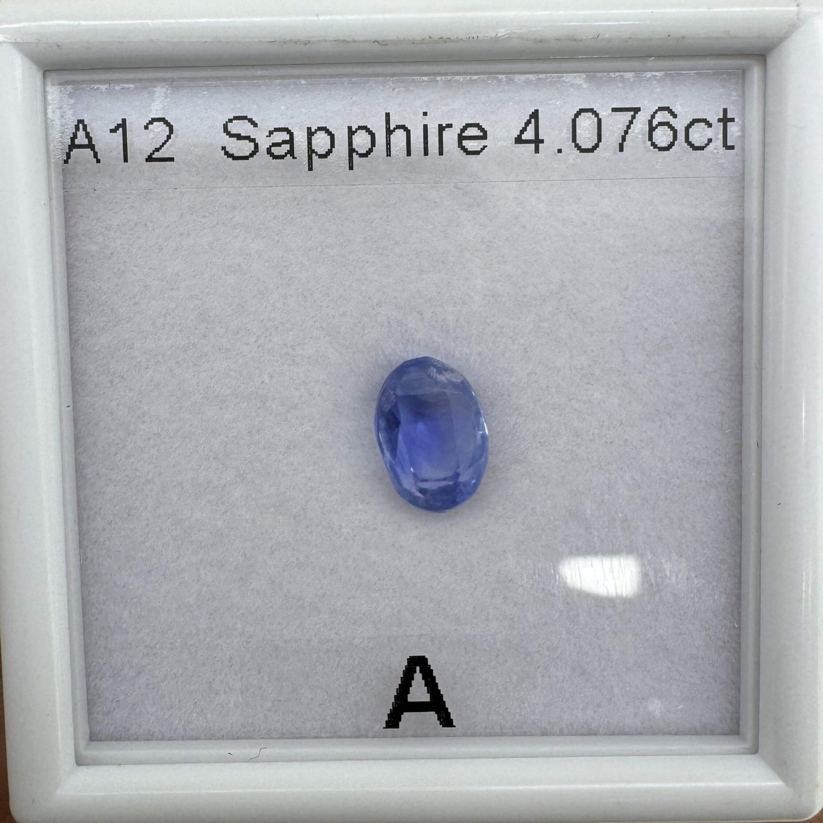 4.07 Carat/ 4.51 Ratti Natural Blue Sapphire/ Neelam Gemstone