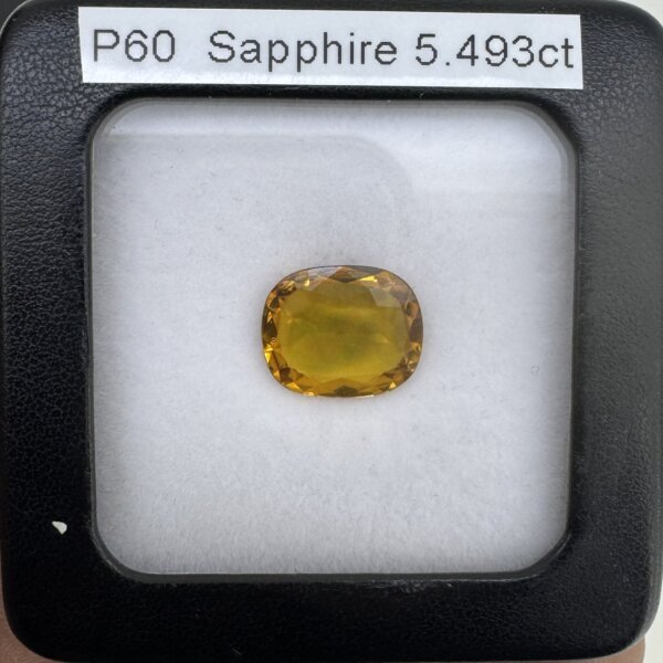 5.49 Carat/ 6.09 Ratti Natural Yellow Sapphire (Pukhraj) Gemstone