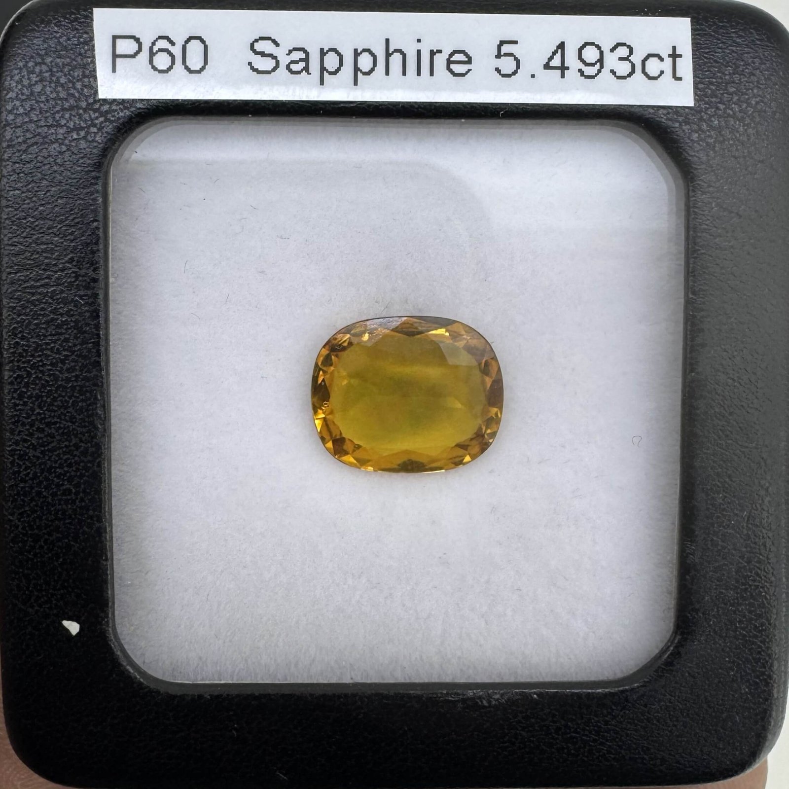 5.49 Carat/ 6.09 Ratti Natural Yellow Sapphire (Pukhraj) Gemstone