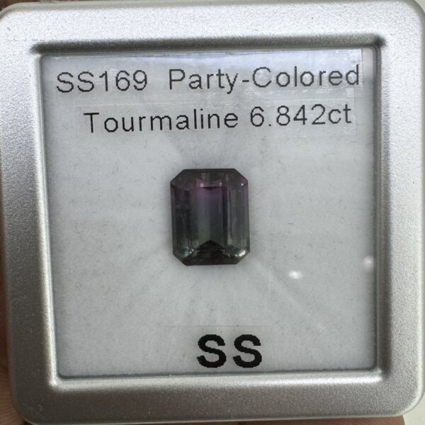 6.84 Carat/ 7.59 Ratti Natural Party Colored Tourmaline Gemstone