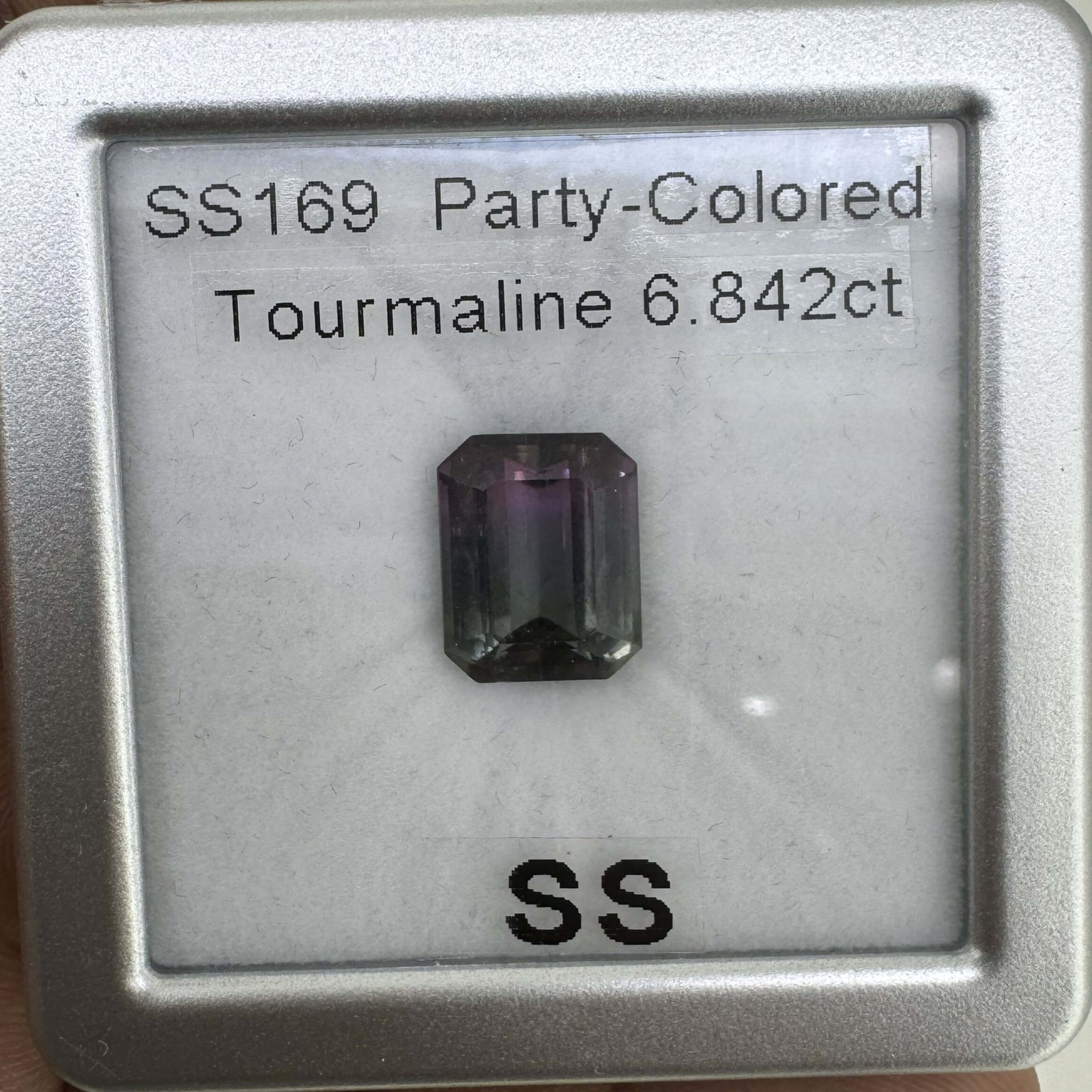 6.84 Carat/ 7.59 Ratti Natural Party Colored Tourmaline Gemstone