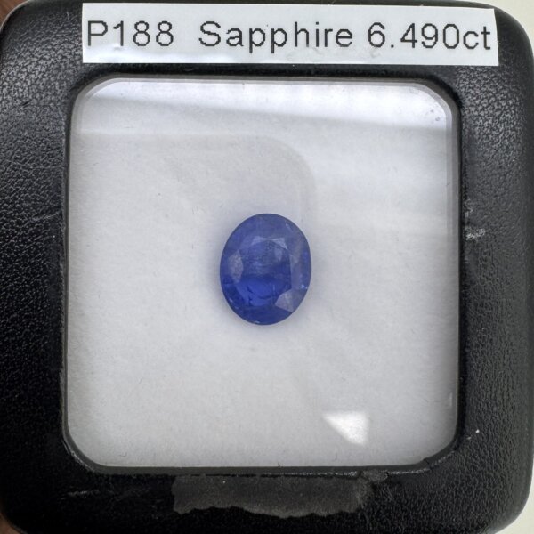 6.49 Carat/ 7.20 Ratti Natural Blue Sapphire (Neelam) Gemstone