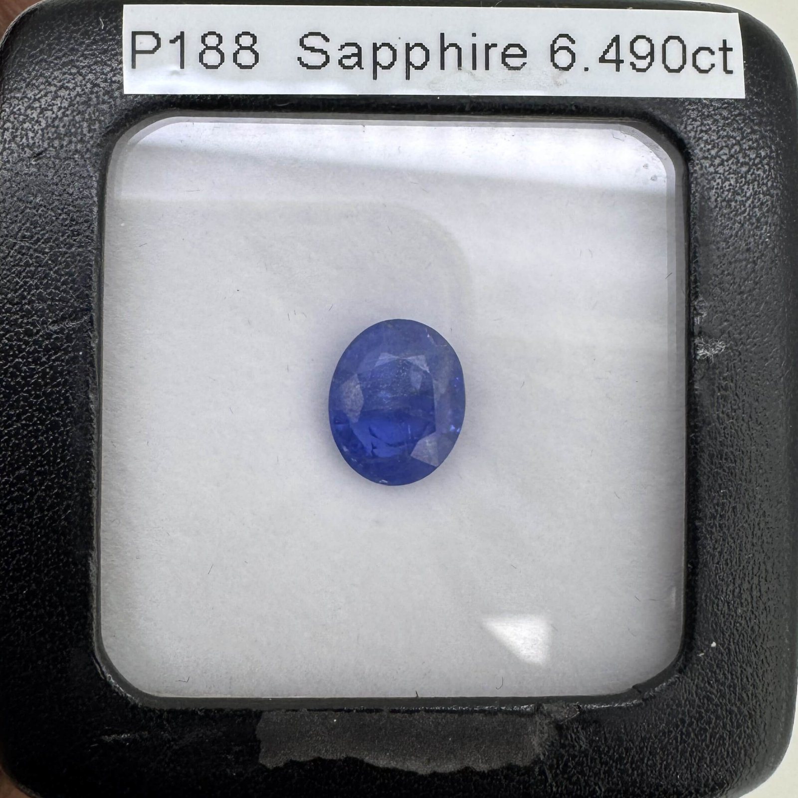 6.49 Carat/ 7.20 Ratti Natural Blue Sapphire (Neelam) Gemstone