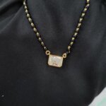 Radiant Solitaire CVD Diamond/ Lab Grown Diamond Mangalsutra