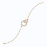 Interlocking Circle Lab Grown Diamond Bracelet in 14K/18K Gold