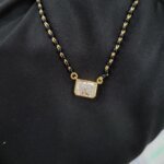 Radiant Solitaire CVD Diamond/ Lab Grown Diamond Mangalsutra