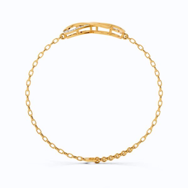 Double Infinity Lab Grown Diamond Bracelet in 14K Gold